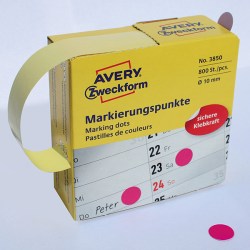 Avery Zweckform etikety 10mm, purpurové, 800 etiket, značkovací, 3850, pro ruční popis
