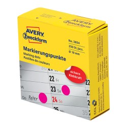 Avery Zweckform etikety 19mm, purpurové, 250 etiket, značkovací, 3854, pro ruční popis