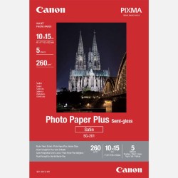 Canon Photo Paper Plus Semi-Glossy, foto papír, pololesklý, saténový typ bílý, 10x15cm, 4x6