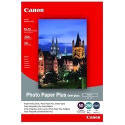 Canon Photo Paper Plus Semi-Glossy, foto papír, pololesklý, saténový typ bílý, 10x15cm, 4x6