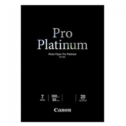 Canon PT-101 Photo Paper PRO Platinum, foto papír, mikroporézní povrch typ hladký, lesklý, bílý, A2, 16.54x23.39