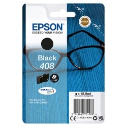 Epson originální ink C13T09J14010, T09J140, 408, black, 18.9ml, Epson WF-C4810DTWF