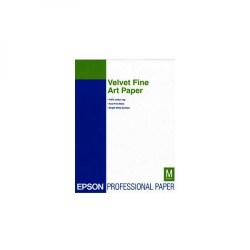Epson Velvet Fine Art Paper, umělecký papír, sametový, bílý, A3+, 260 g/m2, 20 ks, C13S041637, inkoustový