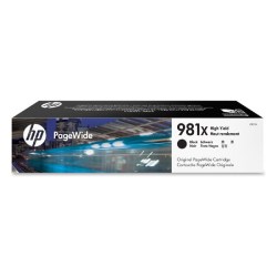 HP originální ink L0R12A, HP 981X, black, 11000str., 194ml, high capacity, HP PageWide MFP E58650, 556, Flow 586