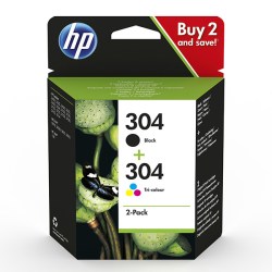 HP originální ink sada 3JB05AE, HP 304, CMYK, 100CMY-120Kstr., HP Deskjet 3720, 3721, 3722, 3723, 3724, 3725, 3755