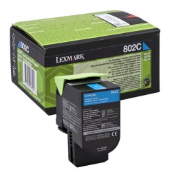 Lexmark originální toner 80C20C0, cyan, 1000str., return, Lexmark CX310dn, CX310n, CX410de, CX410, O