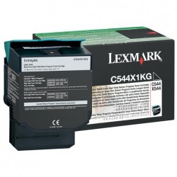 Lexmark originální toner C544X1KG, black, 6000str., extra high capacity, return, Lexmark X544x, O