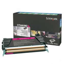 Lexmark originální toner C734A1MG, magenta, 6000str., return, Lexmark C734, C736, X734, X736, X738, O