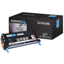 Lexmark originální toner X560H2CG, cyan, 10000str., Lexmark X560N, X560dn, O