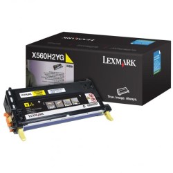 Lexmark originální toner X560H2YG, yellow, 10000str., Lexmark X560N, X560dn, O