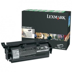 Lexmark originální toner X651H04E, black, 25000str., return, Lexmark X651,X652,X654,X656,X658, O