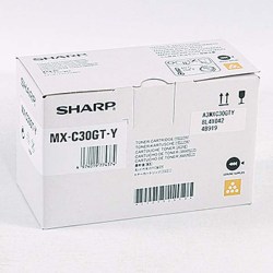 Sharp originální toner MX-C30GTY, yellow, 6000str., Sharp MX-C250FE, C300WE, O