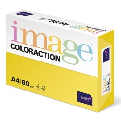 Xerografický papír Coloraction, Canary, A4, 80 g/m2, středně žlutý, 500 listů, vhodný pro inkoustový tisk