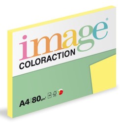 Xerografický papír Coloraction, Florida, A4, 80 g/m2, citrónově žlutý, 100 listů, vhodný pro inkoustový tisk