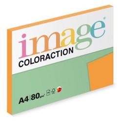 Xerografický papír Coloraction, Venezia, A4, 80 g/m2, tmavě oranžový, 100 listů, vhodný pro inkoustový tisk